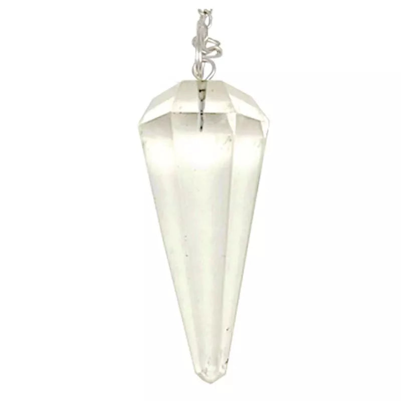 Pendule Facetté Cristal de Roche EXTRA 4 cm