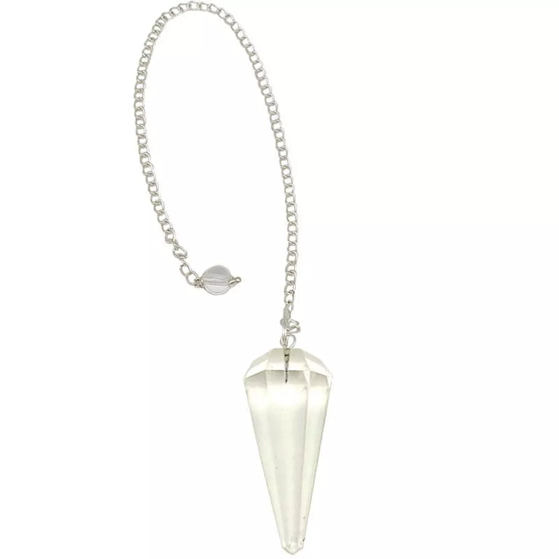 Pendule Facetté Cristal de Roche EXTRA 4 cm